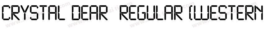 Crystal dear  Regular (Western)字体转换